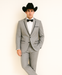 Grey~Gray 2 Button Collar Or Formal Suit & Dinner Jacker Or Blazer With Black Edge Trim Fashion Tuxedo For Men SA-M141s