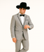 Grey~Gray 2 Button Collar Or Formal Suit & Dinner Jacker Or Blazer With Black Edge Trim Fashion Tuxedo For Men SA-M141s
