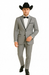 Grey~Gray 2 Button Collar Or Formal Suit & Dinner Jacker Or Blazer With Black Edge Trim Fashion Tuxedo For Men SA-M141s