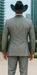 Grey~Gray 2 Button Collar Or Formal Suit & Dinner Jacker Or Blazer With Black Edge Trim Fashion Tuxedo For Men SA-M141s