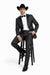 Grey~Gray 2 button  collar or Formal Suit & Dinner Jacker or Blazer with Black Edge Trim  Fashion Tuxedo For Men