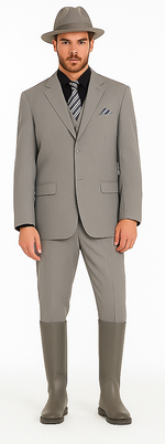 Grey-Gray Solid Color discounted Cheap Priced Business Suit Clearance Sale regular cut Available in 2 or Three ~ 3 Button Style Regular Classic Cut