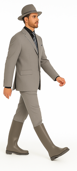 Grey-Gray Solid Color discounted Cheap Priced Business Suit Clearance Sale regular cut Available in 2 or Three ~ 3 Button Style Regular Classic Cut - Image 4