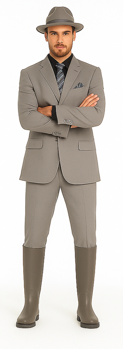 Grey-Gray Solid Color discounted Cheap Priced Business Suit Clearance Sale regular cut Available in 2 or Three ~ 3 Button Style Regular Classic Cut