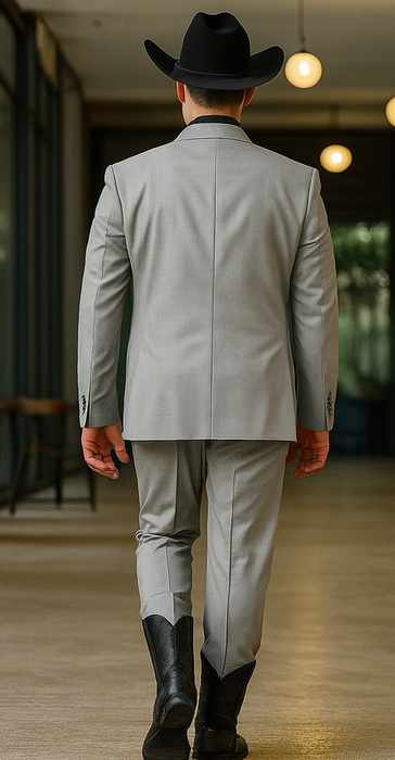 Grey-Gray Solid Color discounted Cheap Priced Business Suit Clearance Sale regular cut Available in 2 or Three ~ 3 Button Style Regular Classic Cut