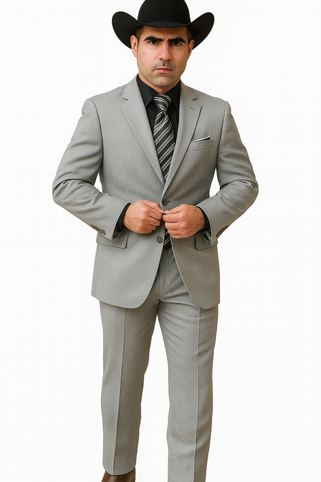 Grey-Gray Solid Color discounted Cheap Priced Business Suit Clearance Sale regular cut Available in 2 or Three ~ 3 Button Style Regular Classic Cut