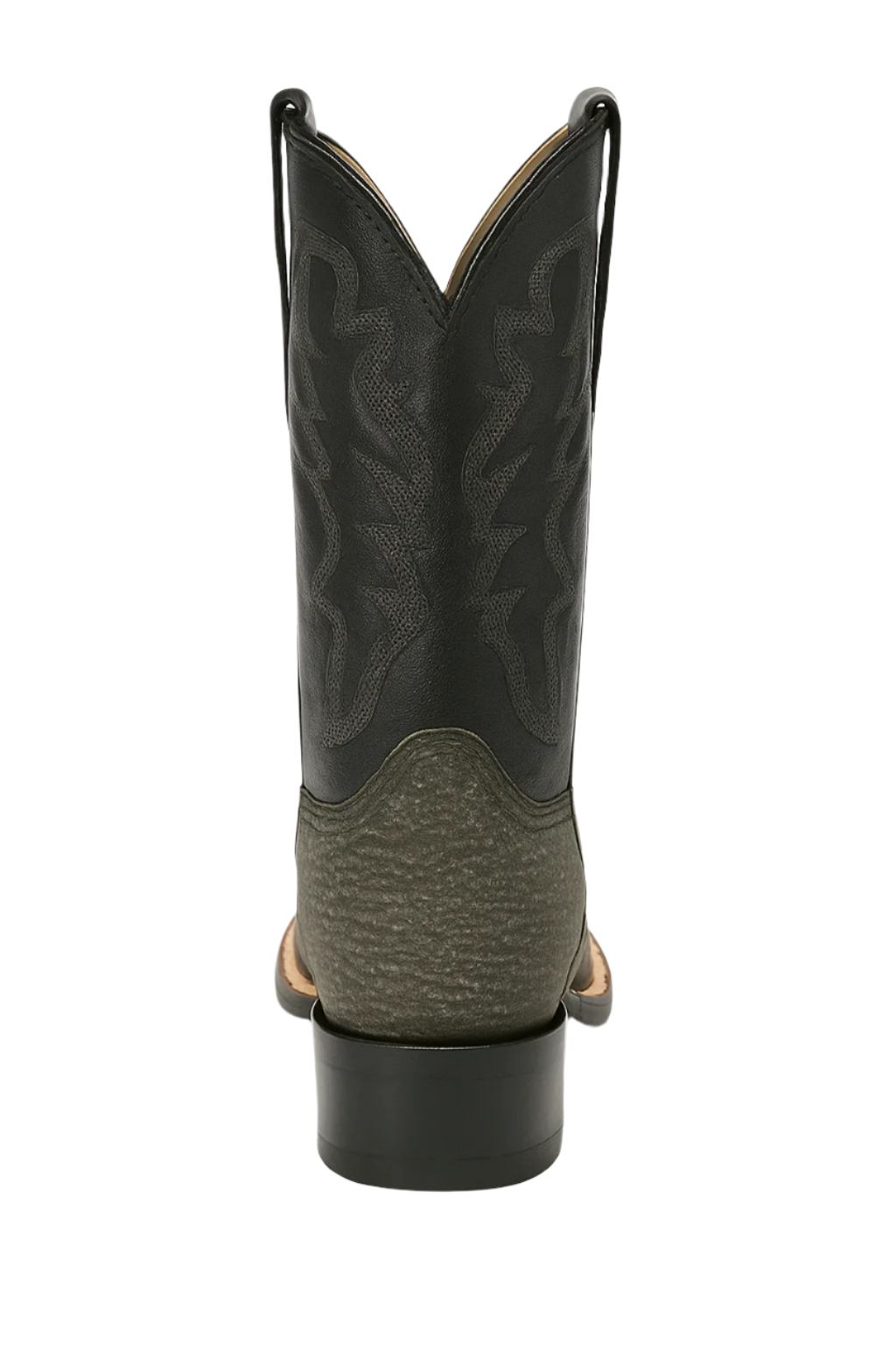 Men's Los Altos Shark Skin Wide Square Toe Boots - Rustic Grey - Image 4