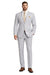 Modern Fit Summer 2 Piece 2 Button Suit Striped Seersucker in Navy