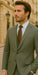 Wool Suit - Italian Made Business Suit by Statement Men's 2 Piece 100% Wool Modern Fit Suit - Subtle Windowpane