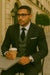 Wool Suit - Italian Made Business Suit by Statement Men's 3 Piece 100% Wool Modern Fit Suit - Bold Accent Color