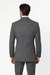 Suits With Baggy Pleated Pants - Wide Leg Pants 100% Wool - Classic Fit Gray Color by Rossiman
