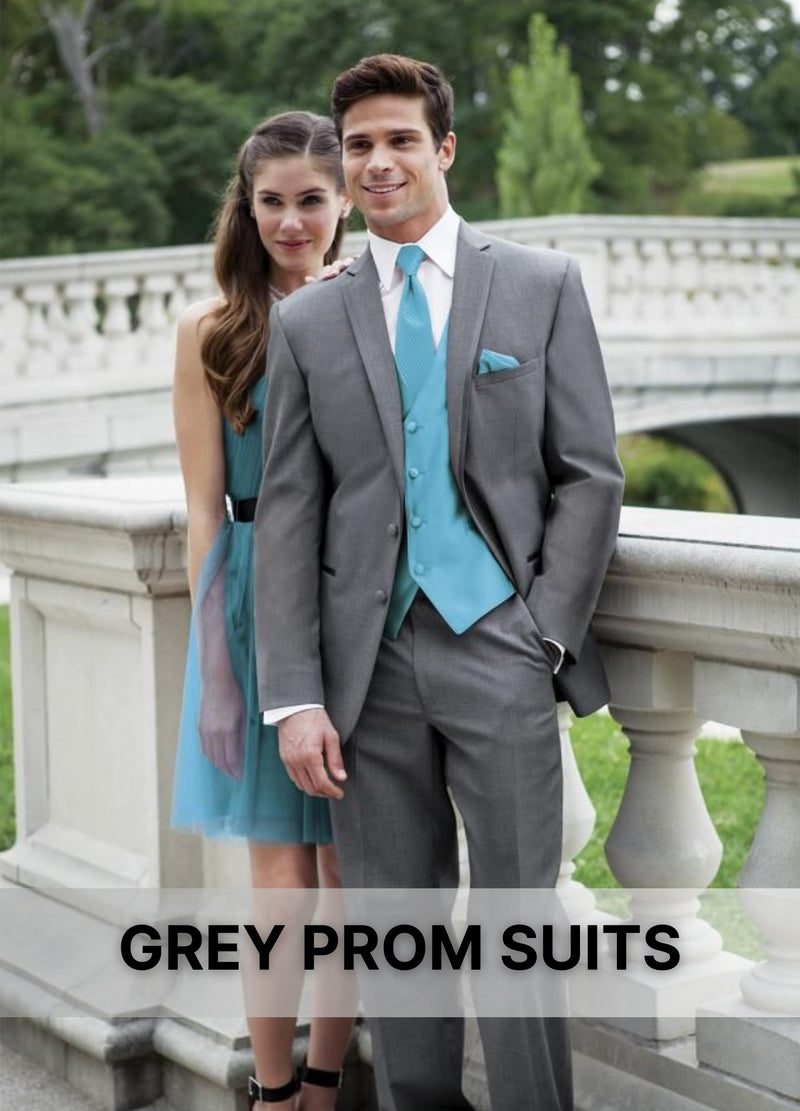 GRAY PROM SUIT