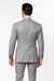 Suits With Baggy Pleated Pants - Wide Leg Pants 100% Wool - Classic Fit in Grey Color by Rossiman