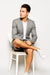Men'S Linen Fabric Summer Business Suits With Shorts Pants Set (Sport Coat Looking) Grey - Mens Linen Suit