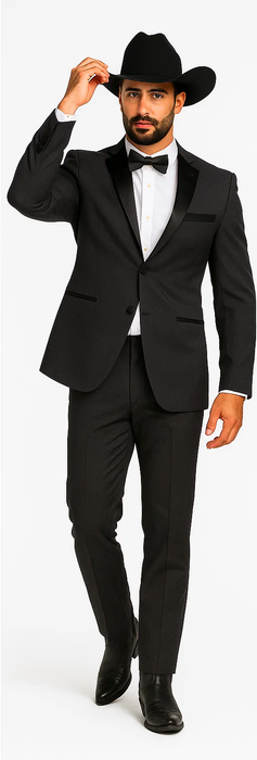Grey~Gray 2 button  collar or Formal Suit & Dinner Jacker or Blazer with Black Edge Trim  Fashion Tuxedo For Men