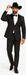 Grey~Gray 2 button  collar or Formal Suit & Dinner Jacker or Blazer with Black Edge Trim  Fashion Tuxedo For Men