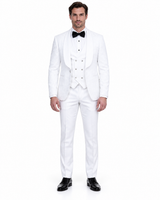Groom Suit - White Wedding Tuxedo