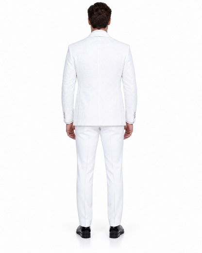 Groom Suit - White Wedding Tuxedo