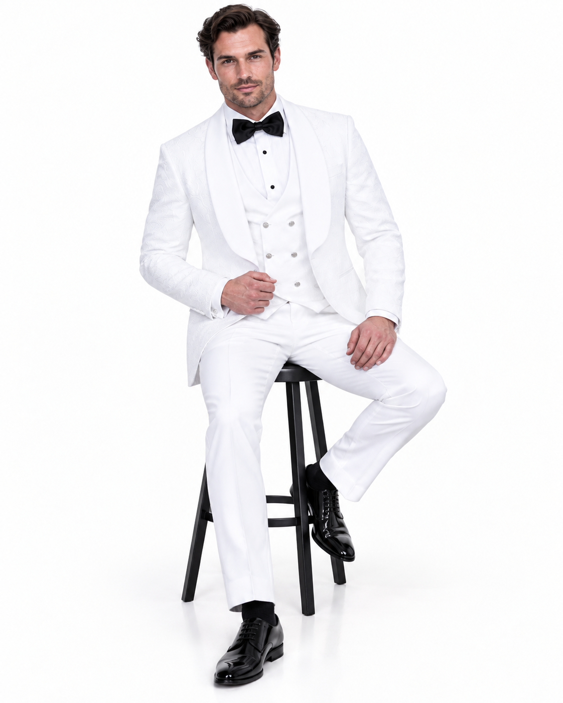 Groom Suit - White Wedding Tuxedo
