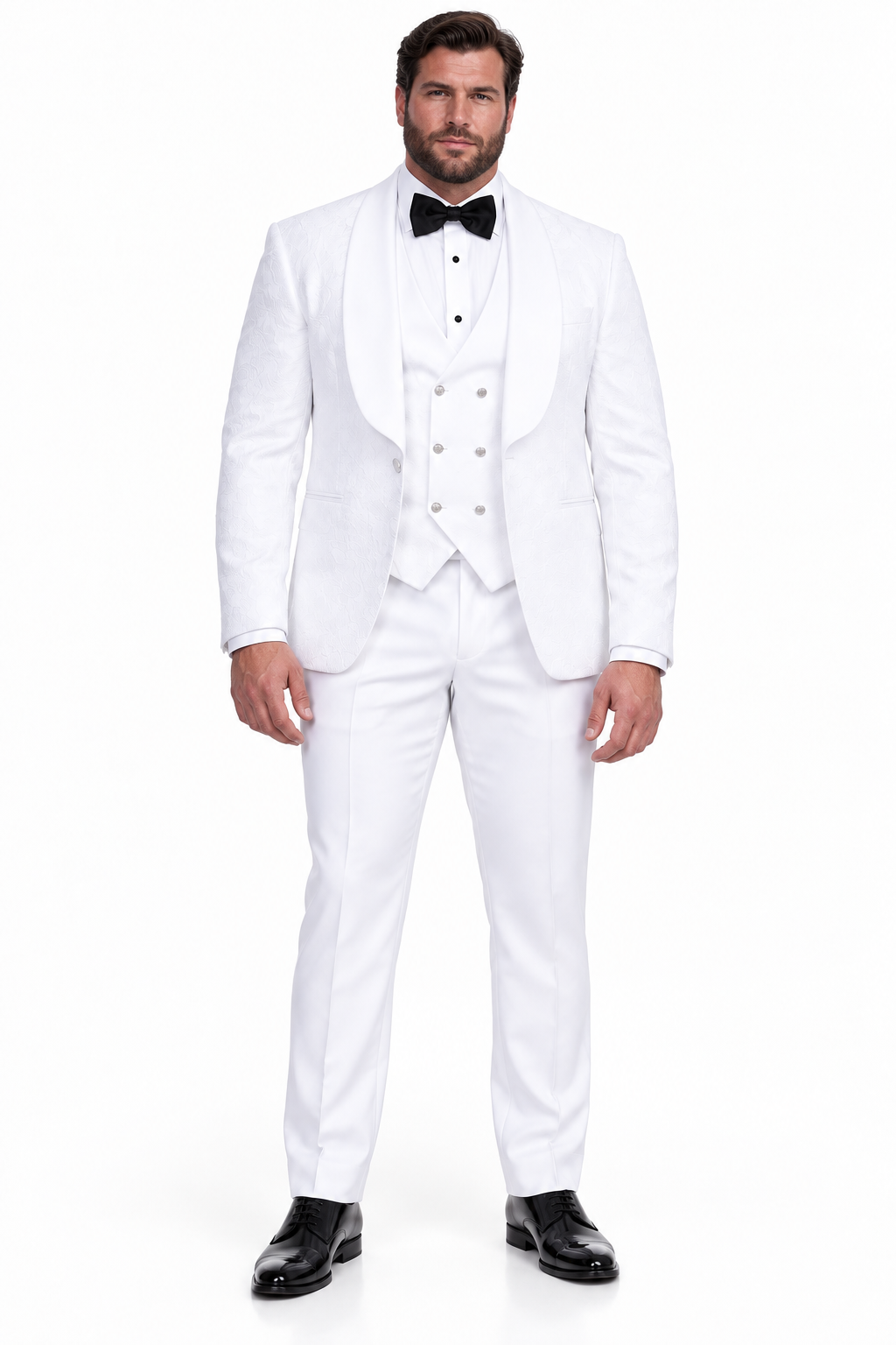 Groom Suit - White Wedding Tuxedo