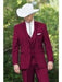Western Suits For Wedding - Western Tuxedo - Burgundy - Traje Para Hombre