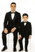 Hampton Stacy Adams Kids Five Piece Set Black Tuxedo