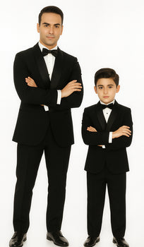 Hampton Stacy Adams Kids Five Piece Set Black Tuxedo - Image 6