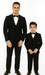 Hampton Stacy Adams Kids Five Piece Set Black Tuxedo