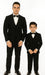 Hampton Stacy Adams Kids Five Piece Set Black Tuxedo