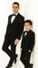 Hampton Stacy Adams Kids Five Piece Set Black Tuxedo