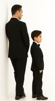 Hampton Stacy Adams Kids Five Piece Set Black Tuxedo - Image 9