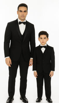 Hampton Stacy Adams Kids Five Piece Set Black Tuxedo - Image 2