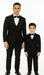 Hampton Stacy Adams Kids Five Piece Set Black Tuxedo