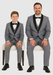 Hampton Stacy Adams Kids Five Piece Set Grey Tuxedo