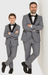 Hampton Stacy Adams Kids Five Piece Set Grey Tuxedo