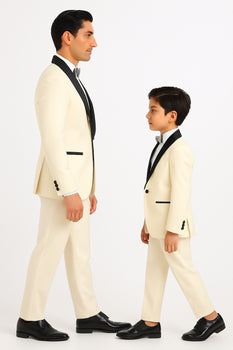 Hampton Stacy Adams Kids Five Piece Set Ivory Tuxedo - Image 8