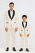 Hampton Stacy Adams Kids Five Piece Set Ivory Tuxedo