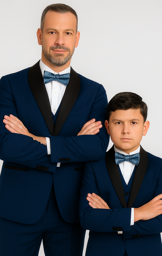 Hampton Stacy Adams Kids Five Piece Set Tuxedo - Image 6
