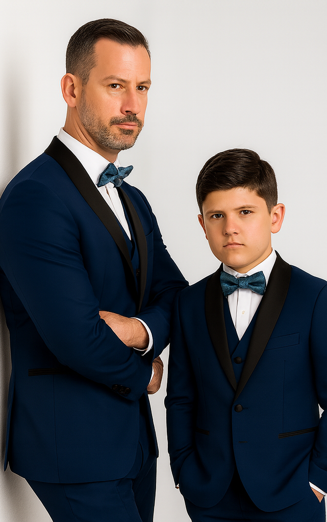 Hampton Stacy Adams Kids Five Piece Set Tuxedo - Image 9