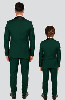 Hampton Stacy Adams Kids Green Five Piece Set Tuxedo - Image 3