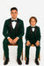 Hampton Stacy Adams Kids Green Five Piece Set Tuxedo