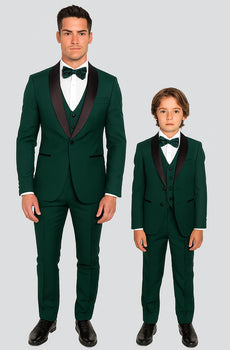 Hampton Stacy Adams Kids Green Five Piece Set Tuxedo - Image 2