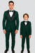 Hampton Stacy Adams Kids Green Five Piece Set Tuxedo