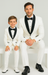 Hampton Stacy Adams Kids White Five Piece Set Tuxedo