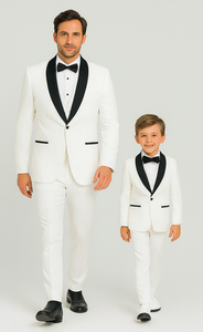 Hampton Stacy Adams Kids White Five Piece Set Tuxedo