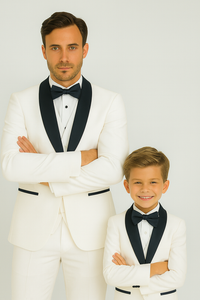Hampton Stacy Adams Kids White Five Piece Set Tuxedo