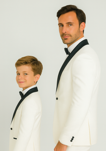 Hampton Stacy Adams Kids White Five Piece Set Tuxedo