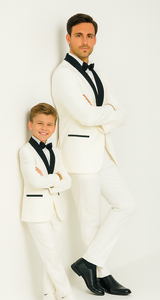 Hampton Stacy Adams Kids White Five Piece Set Tuxedo