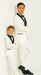 Hampton Stacy Adams Kids White Five Piece Set Tuxedo