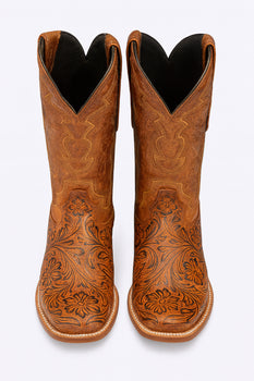 Hand Tooled Cowboy Boots Print - Image 6